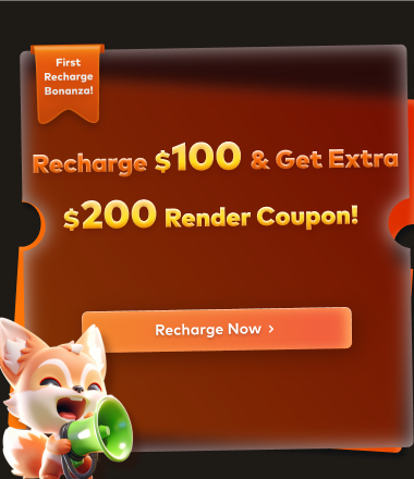 Recharge $100 & Get Extra $200 Render Coupon!